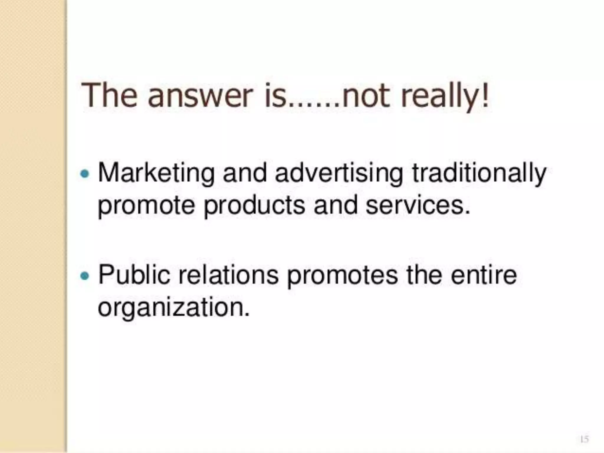 Public relation