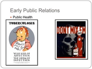 Early Public Relations		Public Health