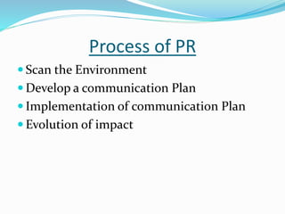 Pr Implementation Public relations | PPTX