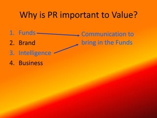 Overview of Public Relations for Financial Sector | PPTX