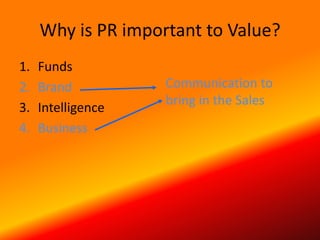 Overview of Public Relations for Financial Sector | PPTX