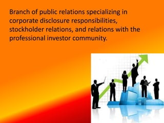 Overview of Public Relations for Financial Sector | PPTX