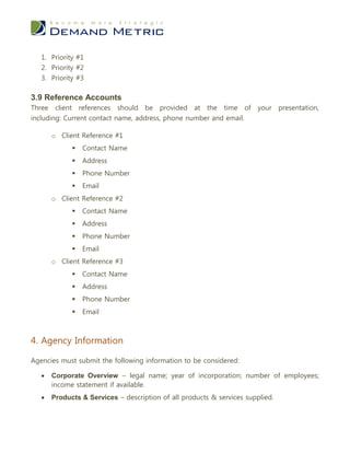 Public Relations Agency RFP | PDF