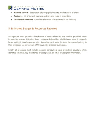 Public Relations Agency RFP | PDF