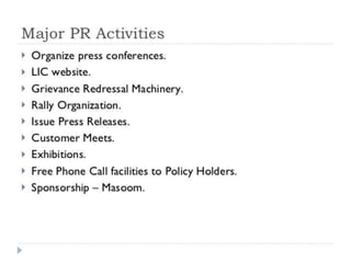 Public relations and publicity with examples