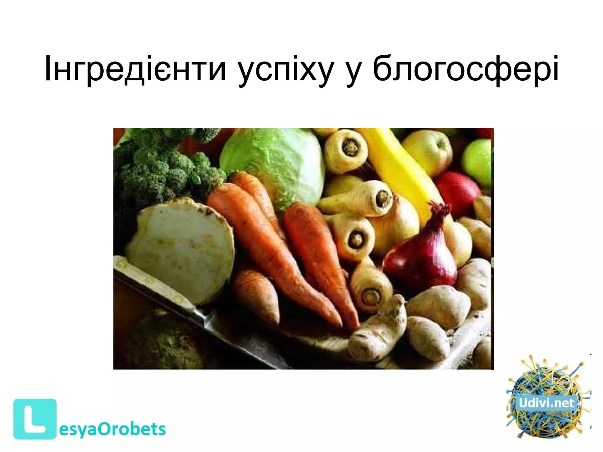 Інгредієнти  успіху у блогосфері     