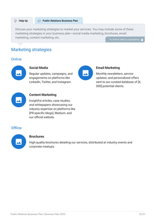 Public Relations Email Example public relations business plan example.pdf