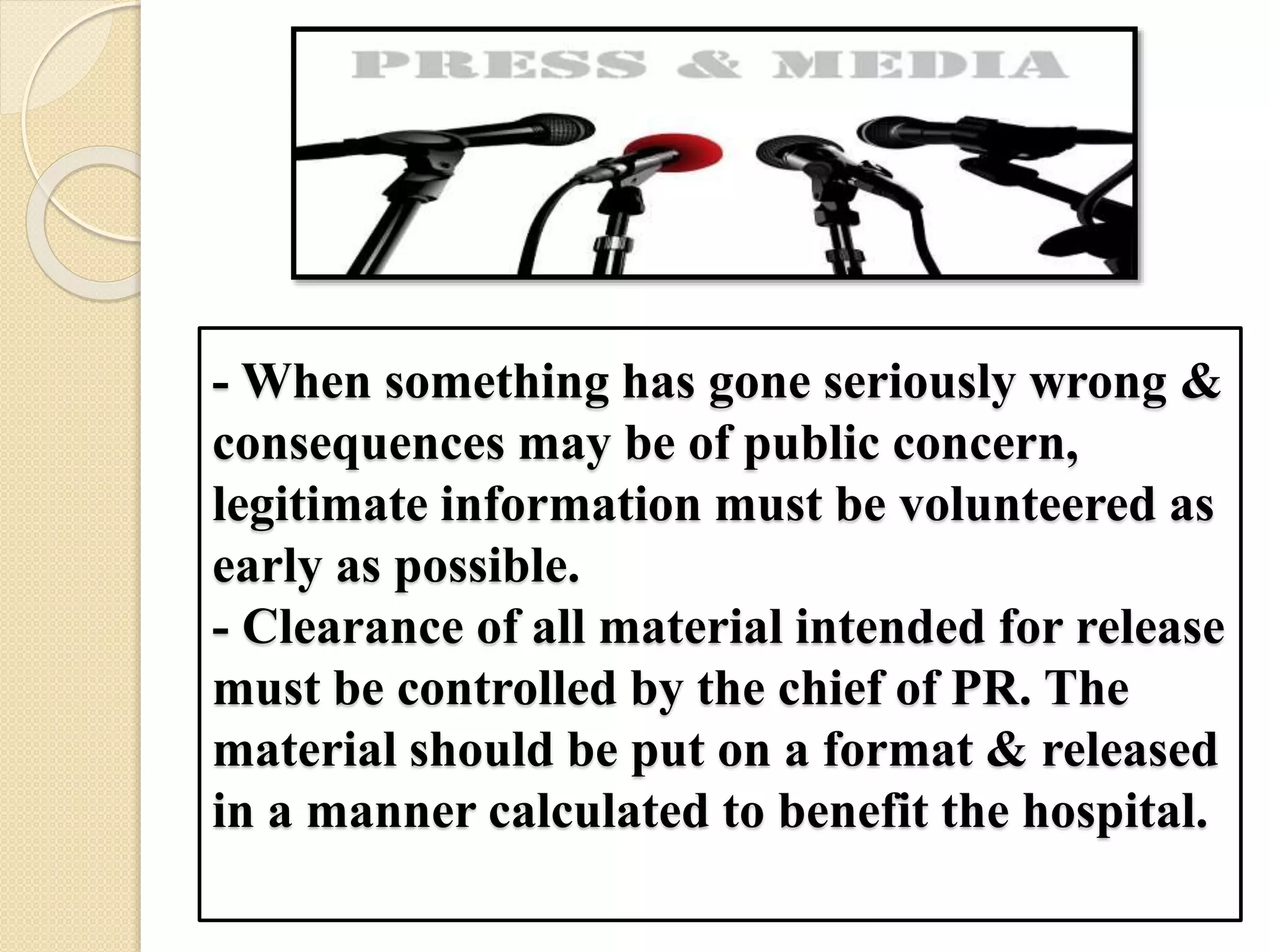 Public Concern Examples Public relations in hospital | PPSX