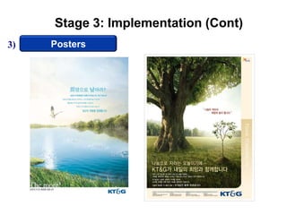 Stage 3: Implementation (Cont)
3)   Posters
 