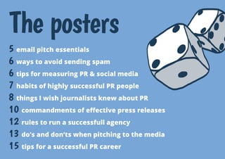9 public relations tip posters for you office walls