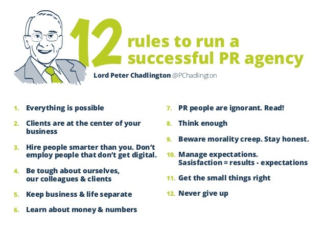 12 Rules To Run A