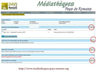 http://www.mediatheques.pays-romans.org 