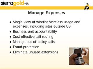 SAI Telecom Call Accounting for Global Enterprise