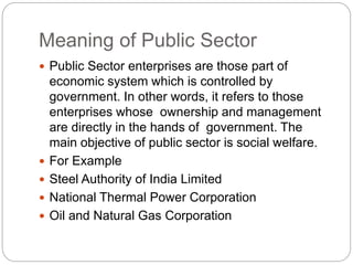 Public sector Enterprises