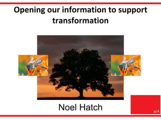 Opening our information to support transformation Noel Hatch Noel Hatch 
