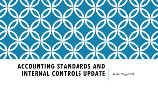ACCOUNTING STANDARDS AND
INTERNAL CONTROLS UPDATE Rachel Vagg FCPA
 