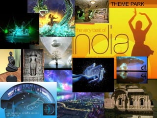 CREATIVE CIRCLE, NAGPUR
Museum cum Information Centre: At present tourists who are visiting the city are finding difficulties
in getting first hand information on various aspects of the heritage. Many of the valuable arts, crafts,
paintings and heritage buildings are slowly disappearing due to negligence, Opening an information
centre and museum to showcase rich heritage in the heritage area will benefit both tourists and
Proposal
Memorial, Meditation hall,
Ayurveda Centre, Yoga Centre,
Library and Museum, Movie
Theatre, Laser show,
Amusement Park with Adventure
Rides, Festival, Garden with
Children’s play area,
Accommodation, Administrative
offices, Parking, Restaurants
offering multi cuisines, Drinking
water and Public Toilets,
Accommodation for staff
THEME PARK
 