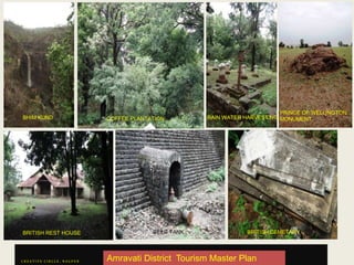 C R E A T I V E C I R C L E , N A G P U R
BHIM KUND RAIN WATER HARVESTINGCOFFEE PLANTATION
BRITISH REST HOUSE BEER TANK BRITISH CEMETARY
PRINCE OF WELLINGTON
MONUMENT
OTHER ATTRACTIONSAmravati District Tourism Master Plan
 