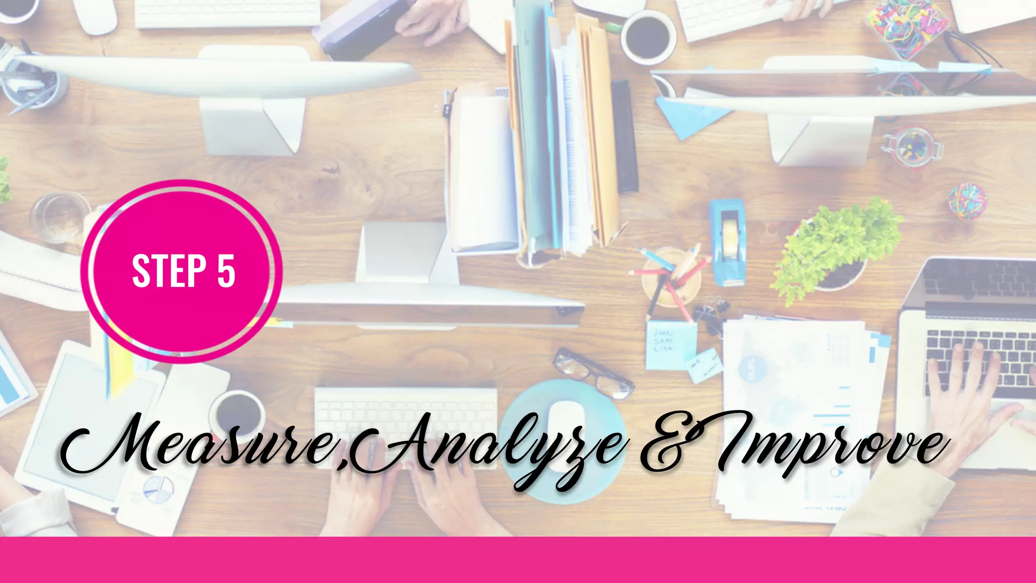 STEP 5
Measure, Analyze & Improve
 