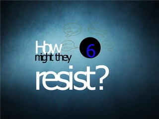 resist?
6Howmightthey
 