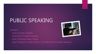 Public speaking | PPTX