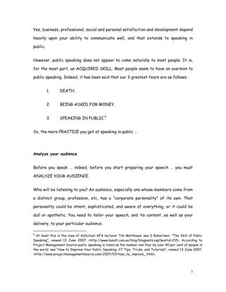 THE ART OF PUBLIC SPEAKING | PDF