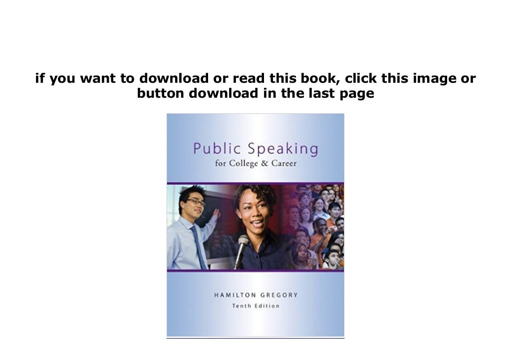 [P.D.F.] LIBRARY Public Speaking for College Career 10th Edition �Fu…