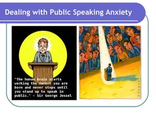 Dealing with Public Speaking Anxiety
 