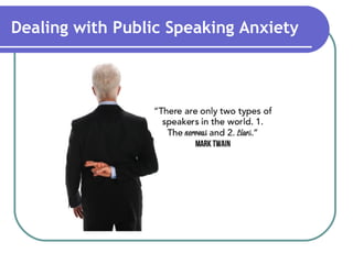 Dealing with Public Speaking Anxiety
 