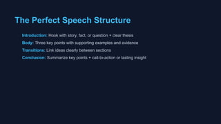 Public Speaking Lesson For Kids Presentation | PPTX