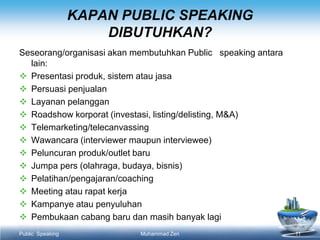 Public speaking oc