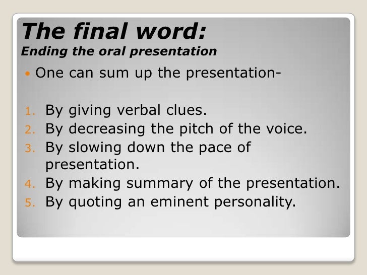 Another word for presenting
