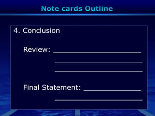 4. Conclusion
Review: ____________________
____________________
____________________
Final Statement: _____________
____________________
 