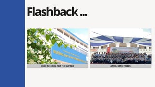 Flashback...
APRIL 30TH PRIZES
HIGH SCHOOL FOR THE GIFTED
 