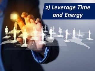 2) Leverage Time
and Energy
 
