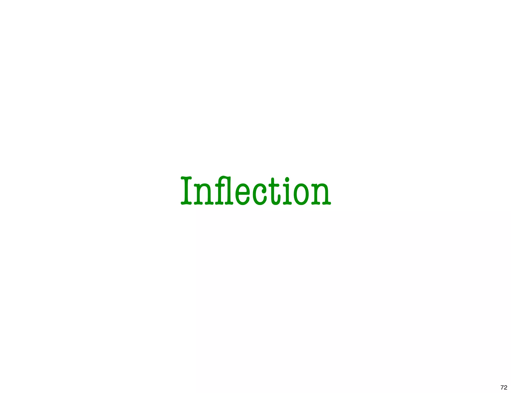Inﬂection
72
 