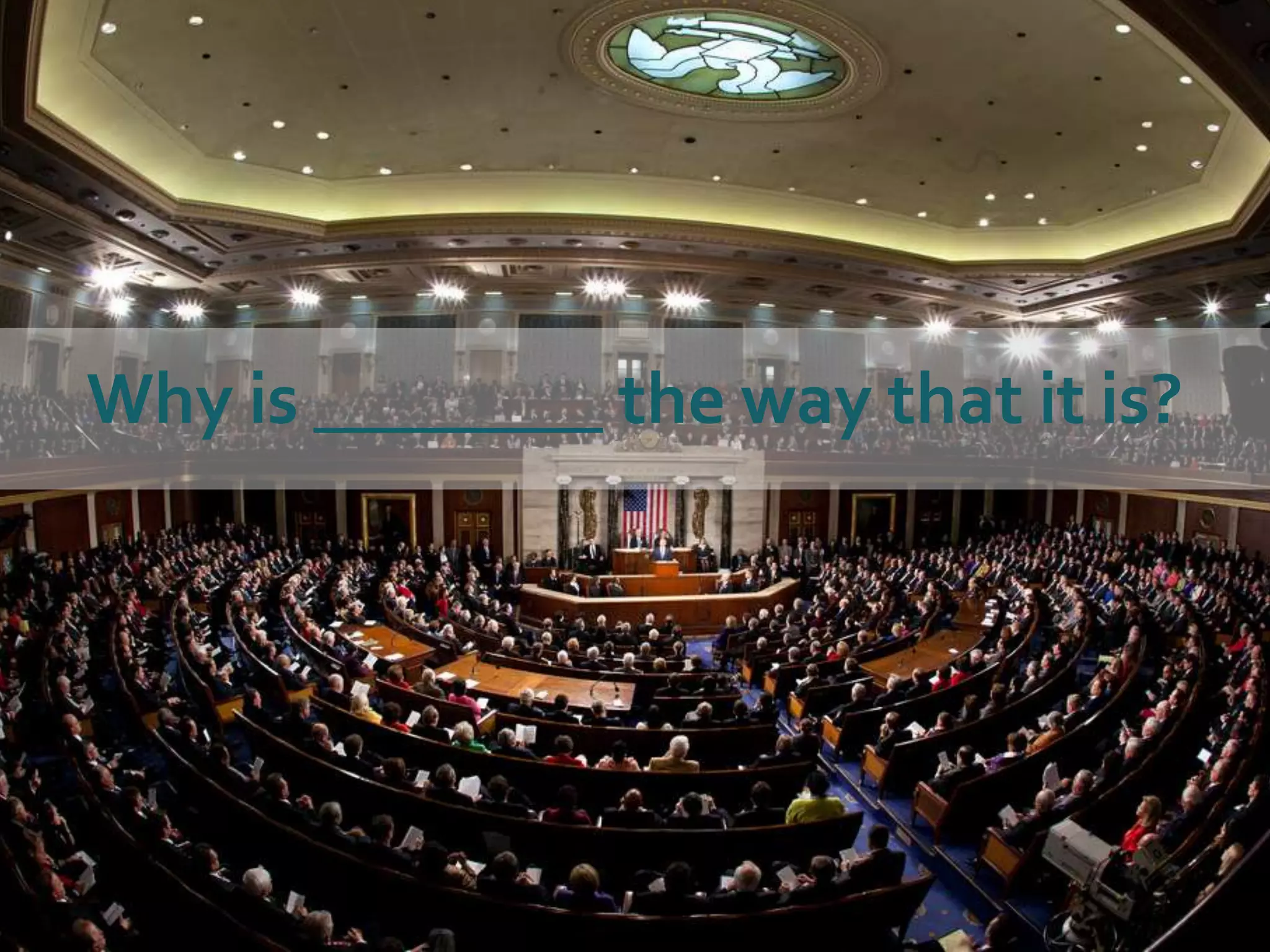 Why is ________ the way that it is?