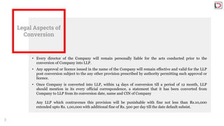 Conversion of Public Company into LLP | PPTX