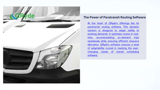 The Power of Paratransit Routing Software
 