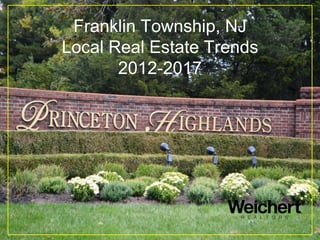 178
Franklin Township, NJ
Local Real Estate Trends
2012-2017
 