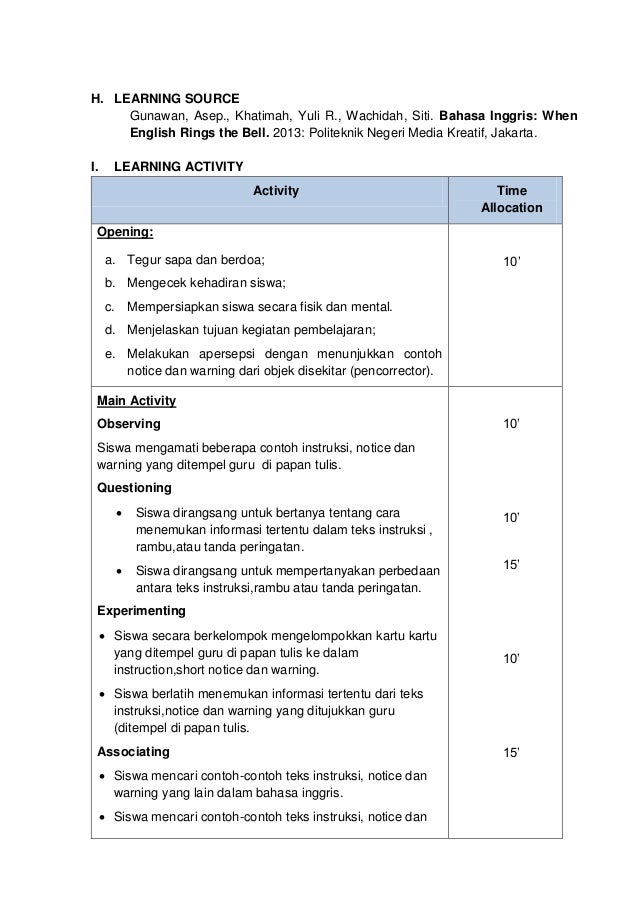 Publikasi kegiatan work shop bahasa inggris