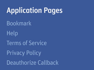 Application Pages
 