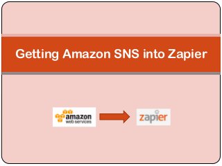 Getting Amazon SNS into Zapier
 