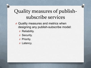 Publish subscribe model overview | PPTX