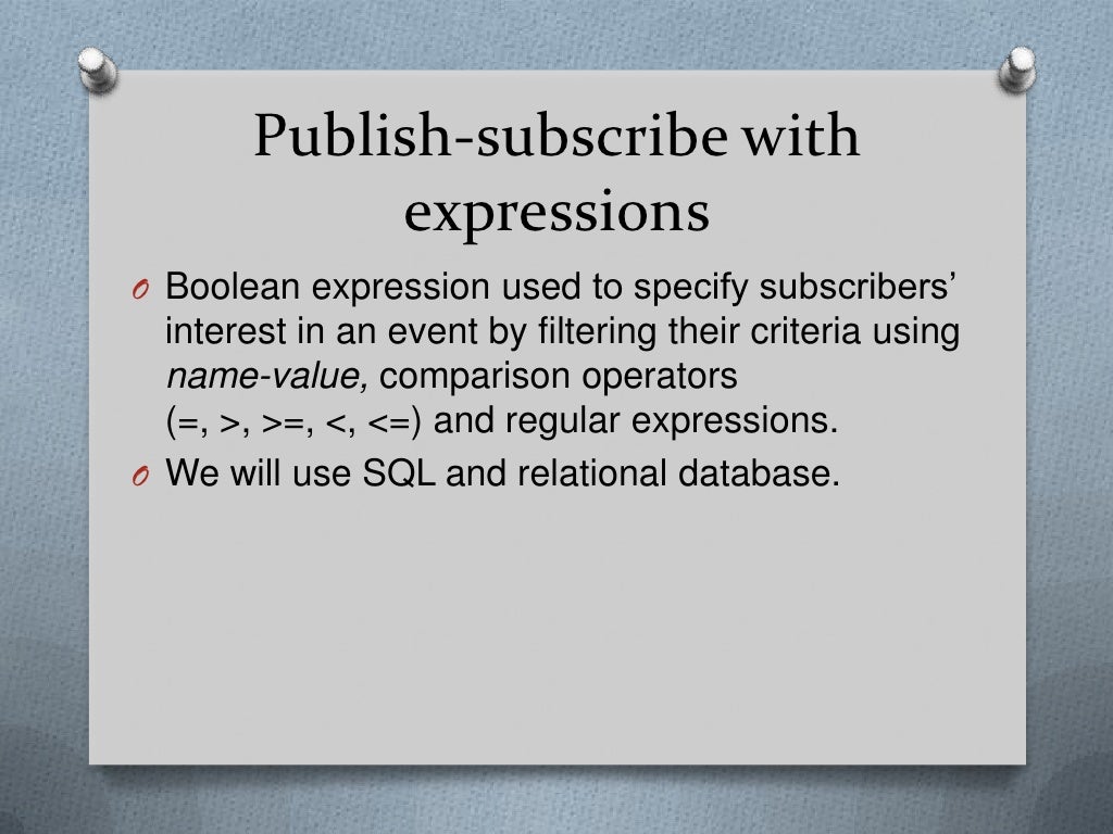 Publish subscribe model overview image.