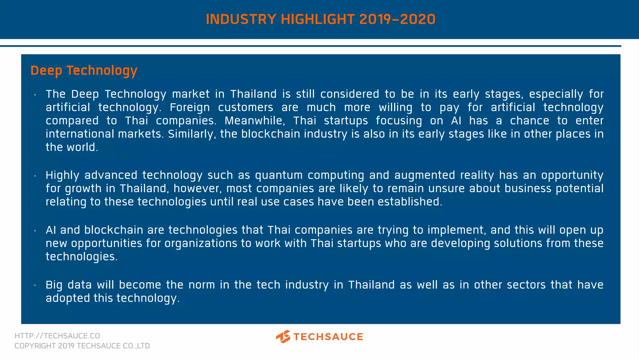 Thailand tech startup ecosystem report 2019 by techsauce | PDF
