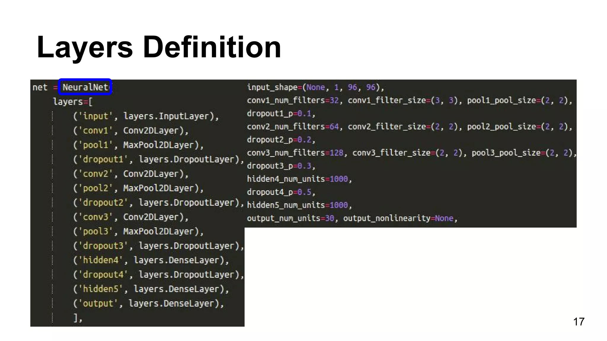 Layers Definition
17
 