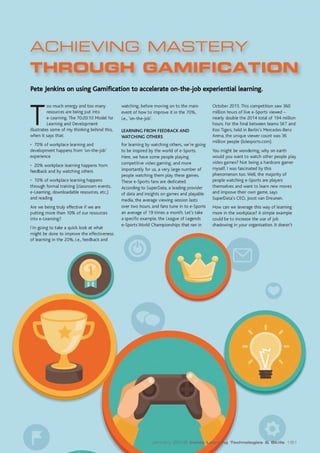 Achieving Mastery Through Gamification