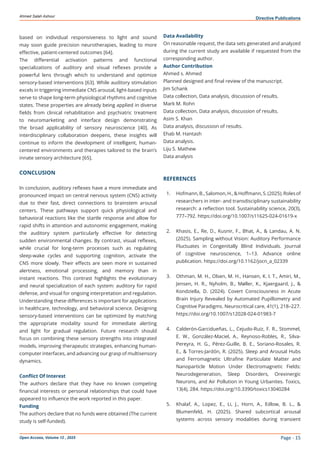 Comparative Neuromodulatory Impact Of Visual And Auditory Reflexes On ...
