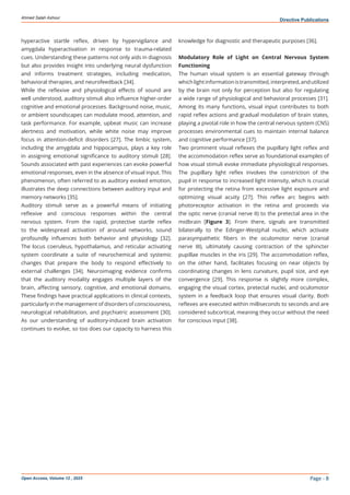 Comparative Neuromodulatory Impact Of Visual And Auditory Reflexes On ...